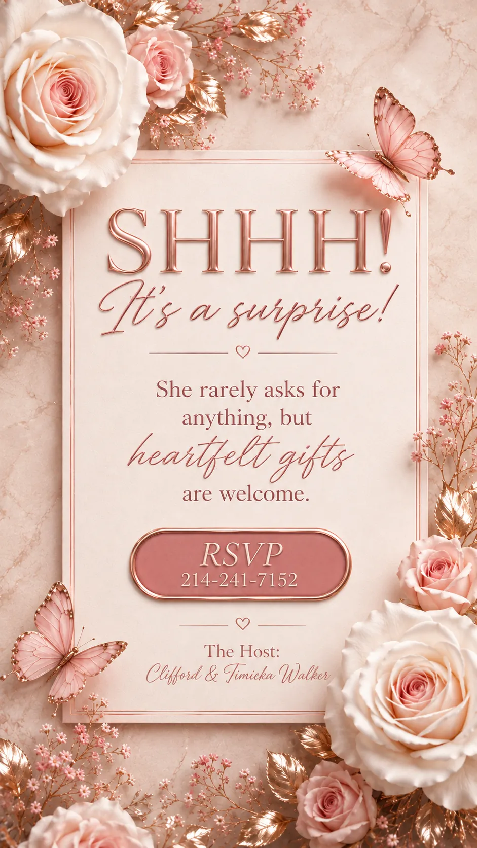 Final invitation frame
